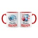 Coppia tazze color mug 11 oz Come faccio senza te SMARTPHONE E CARICABATTERIE, personalizzate con nomi! San Valentino!