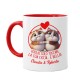 Tazza color mug 11 oz Voglio solo toccare la tua ciccia, amore gattini divertenti, personalizzata con vostri nomi!