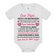  Body neonata San Valentino, Caro Papà io e mamma ti amiamo! Personalizzato con nome bimba! Festa dell'amore! 