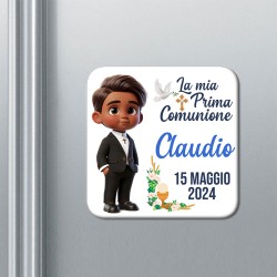 Set x 10 calamite Prima Comunione PERSONALIZZABILI CON NOME e DATA! Bomboniera bimbo! Mod.1