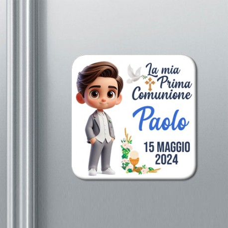 Set x 10 calamite Prima Comunione PERSONALIZZABILI CON NOME e DATA! Bomboniera bimbo! Mod.2