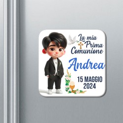 Set x 10 calamite Prima Comunione PERSONALIZZABILI CON NOME e DATA! Bomboniera bimbo! Mod.3