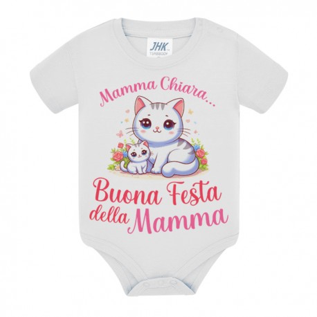 Body bimbo o bimba Buona Festa della Mamma! Personalizzato con il nome della madre! Famiglia gattini!