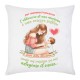 Federa per cuscino Festa della Mamma! Personalizzata con nome! L'abbraccio soffice come un cuscino per il cuore!