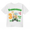 T-shirt maglietta bimbo bimba Compleanno! Personalizzata con NUMERO E NOME! Animali Safari Giungla!