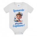 Body bimbo Piccolo Capitano! Bebè sulla barca, vacanze estive al mare! Estate! Personalizzato con nome!