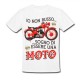 T-Shirt Maglietta Uomo Io non russo, sogno di essere una moto! Passione motocicletta motociclista!