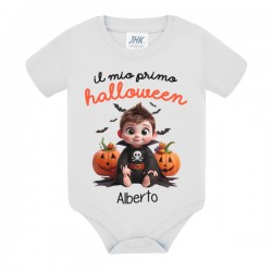 Body bimbo Il mio primo Halloween! Bebè neonato! Personalizzabile con nome! Zucche carine! 