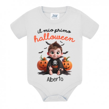 Body bimbo Il mio primo Halloween! Bebè neonato! Personalizzabile con nome! Zucche carine! 