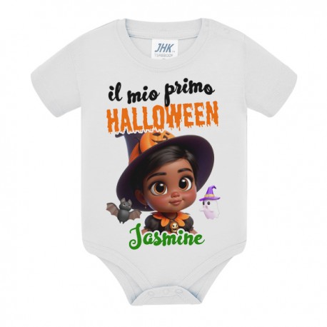 Body bimba Il mio primo Halloween! Personalizzabile con nome! Bimba strega!