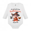 Body neonato manica lunga Il mio primo Halloween! Personalizzato con nome!