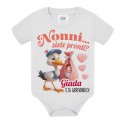 Body bimba Nonni sto arrivando! Cicogna, annuncio gravidanza! Personalizzabile con il nome!