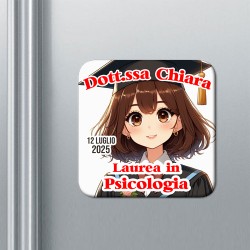 Set x 10 calamite DOTTORESSA personalizzabili con nome, data, laurea! Manga! Mod. 2