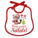 Bavaglino bimbo bimba bavetta Il mio Primo Natale! Personalizzato con il nome! Tigrotto!