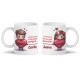 Coppia di tazze mug 11 oz I nostri cuori stesso filo, personalizzate con nomi! Regalo romantico amore ti amo San Valentino! 
