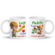 Coppia di tazze mug 11oz Principe e Volpe, frase romantica, ti amo! Personalizzate con nomi! San Valentino regalo amore!