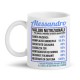 Tazza mug 11oz Valori nutrizionali marito, personalizzata con nome! Regalo divertente amore ti amo San Valentino!