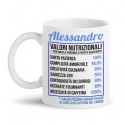 Tazza mug 11oz Valori nutrizionali marito, personalizzata con nome! Regalo divertente amore ti amo San Valentino!