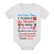 Body Caro futuro papà, il tuo regalo di San Valentino è nel pancione di mamma! Personalizzato con nome bimbo o bimba! Mod.2