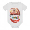 Body neonato neonata La mia Prima Pasqua, ovetto, personalizzato con foto e nome di bimbo o bimba! 