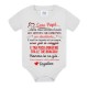 Body bimbo bimba Caro papà, desiderio dal pancino di mamma! Personalizzabile con nome bebè! Annuncio gravidanza! Mod.1