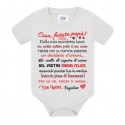 Body bimbo bimba Ciao futuro papà! Presto tra le braccia! Personalizzabile con nome o soprannome bebè! Annuncio gravidanza!