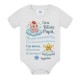 Body bimbo Ciao futuro papà! Con amore dal pancino di mamma! Personalizzabile con nome o soprannome bebè! Annuncio gravidanza! 