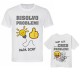 Pacchetto t-shirt magliette coppia padre figlio Risolvo e Creo problemi! Festa del papà! Personalizzabili con nomi!