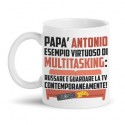 Tazza mug 11oz Padre babbo multitasking russare e tv! Personalizzabile con nome! Regalo divertente Festa del papà!