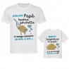 Pacchetto t-shirt magliette uomo e bimbo coppia padre figlio Spaghetti, stretto a te! Festa del papà! Personalizzabili con nomi!