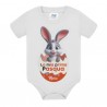 Body bimbo e bimba La mia prima Pasqua! Personalizzato con nome! Coniglietto, coniglio, ovetto di cioccolato!