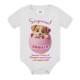 Body bimba Sorpresa Prima Pasqua! Personalizzato con nome! Cagnolino, ovetto di cioccolato rosa!