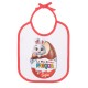 Bavaglino bimbo bimba bavetta La mia prima Pasqua! Personalizzato con il nome! Coniglietto e ovetto! Bordino rosso!