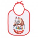 Bavaglino bimbo bimba bavetta La mia prima Pasqua! Personalizzato con il nome! Coniglietto e ovetto! Bordino rosso!