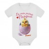 Body bimba La mia prima Pasqua! Personalizzato con nome! Pulcino carino e ovetto!