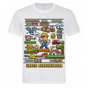 T-Shirt Maglietta uomo Ingegnere, personaggio videogioco vintage nostalgia anni 80 e 90 pixel divertente!