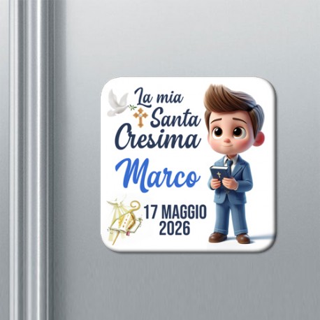 Calamita La mia anta Cresima PERSONALIZZATA con NOME e DATA! Bomboniera per festa o cerimonia!