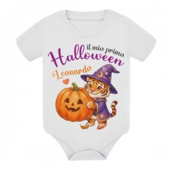 Body bimbo Il mio primo Halloween, tigrotto carino! Personalizzabile con nome!