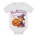 Body bimba Il mio primo Halloween, gattina strega carina! Personalizzabile con nome!