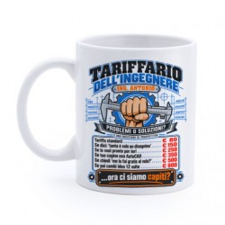 Tazza mug 11oz Tariffario divertente dell'ingegnere! Personalizzata con nome!