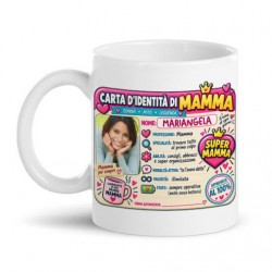 Tazza mug 11oz Carta di identità divertente della Mamma, personalizzata con nome! Festa della mamma!