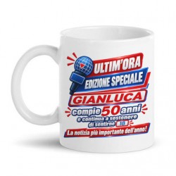 Tazza mug 11oz Edizione speciale compleanno! Personalizzata con nome e numero anni!