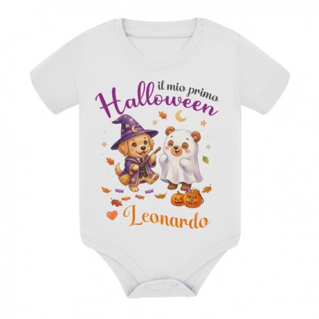 Body bimbo Il mio primo Halloween, cagnolino carino! Personalizzabile con nome!