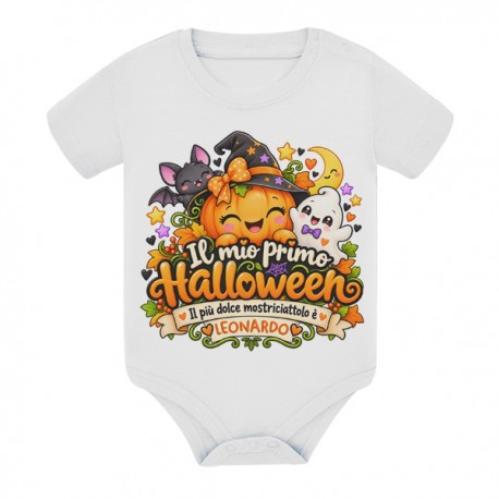 Body bimbo Il mio primo Halloween, zucca carina e dolce! Personalizzabile con nome!