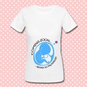 T-shirt "Coming Soon, work in progress!", maschio, simpatica premaman